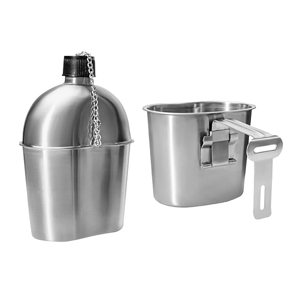 Canteen Kit Cooking Set Camping Canteen Mess Kit with Cup